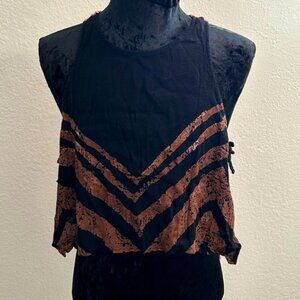 Free People Asymmetrical Side Tie Tank